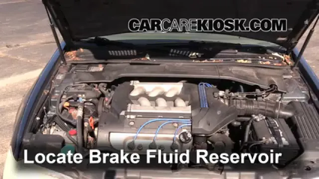 1999 Acura CL Premium 3.0L V6 Liquide de frein Contrôler le niveau de liquide de frein